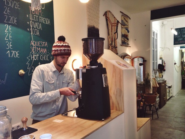 Bernat, el barista del Coffee & Wood